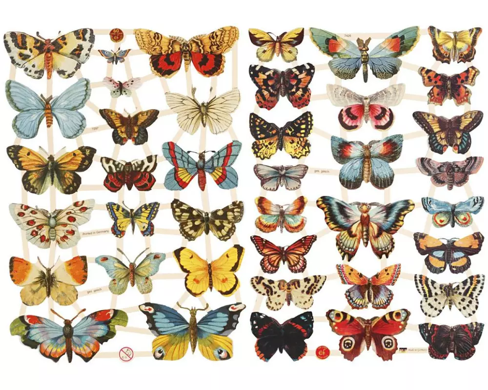 Creativ Company Streudeko Schmetterling 2 Blatt
