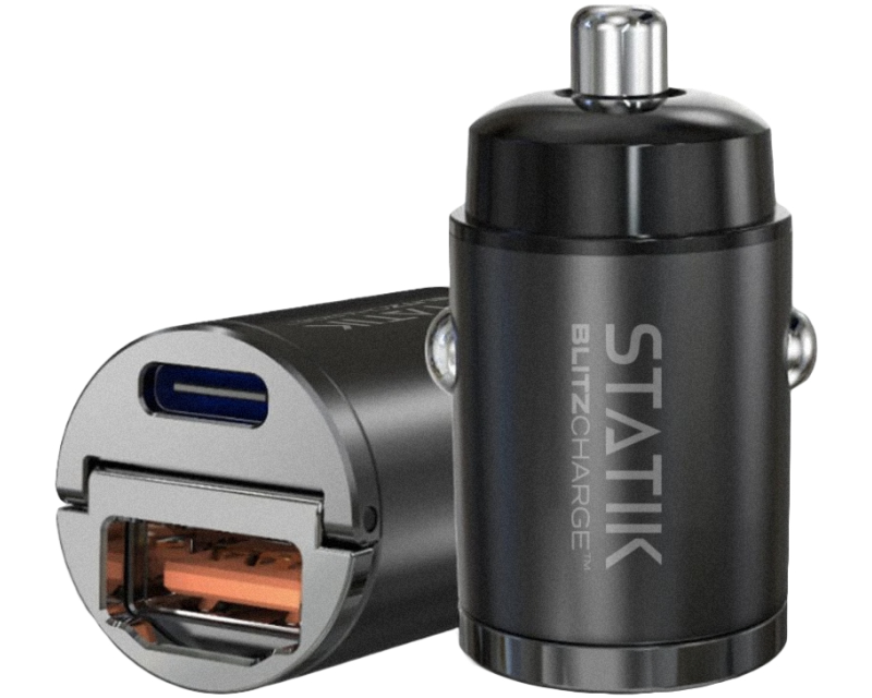 STATIK Dual Car Charger USB-A-C PUP-0250 BlitzCharge 45W