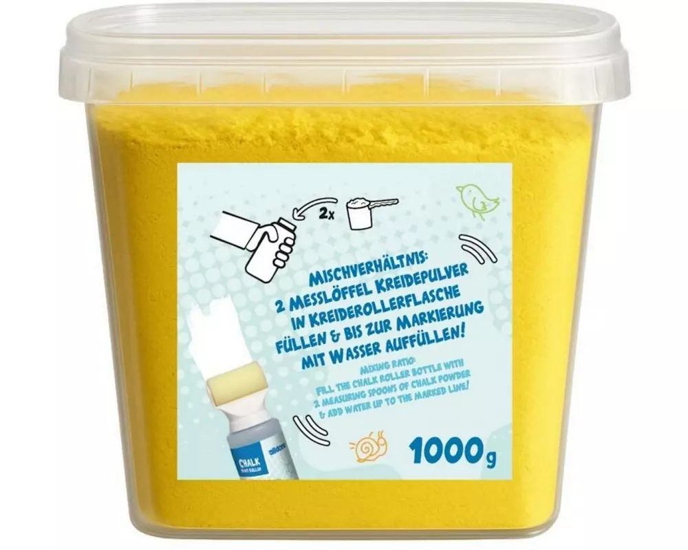 alldoro Nachfüll-Kreidepulver Gelb 1 kg