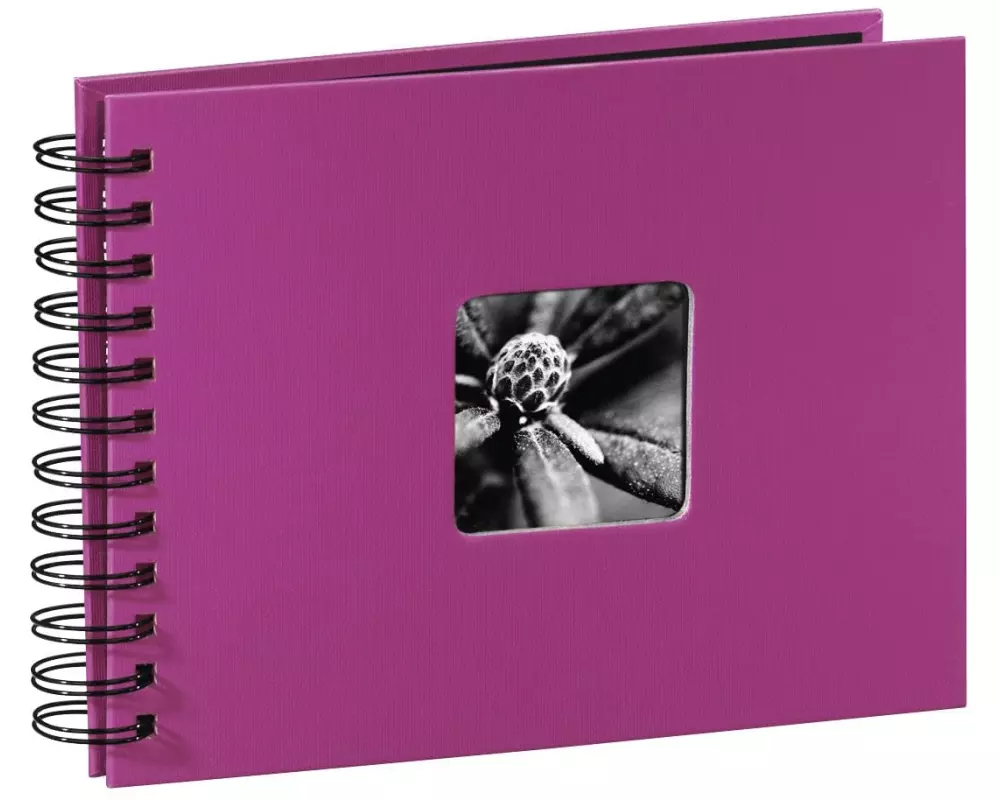 Hama Fotoalbum Fine Art 24 x 17 cm Pink, 50 schwarze Seiten