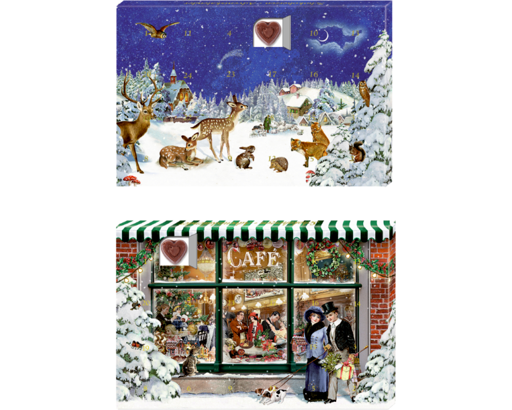 COPPENRATH Adventskalender Schokolade 72545 Herzmomente im Advent