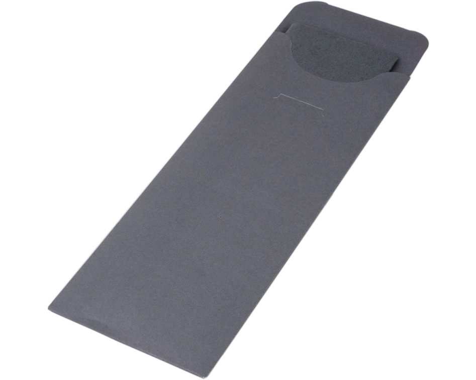 EJS Bestecktasche Anthrazit 6341.6003.50 mit Serviette, schwarz 50 Stk.