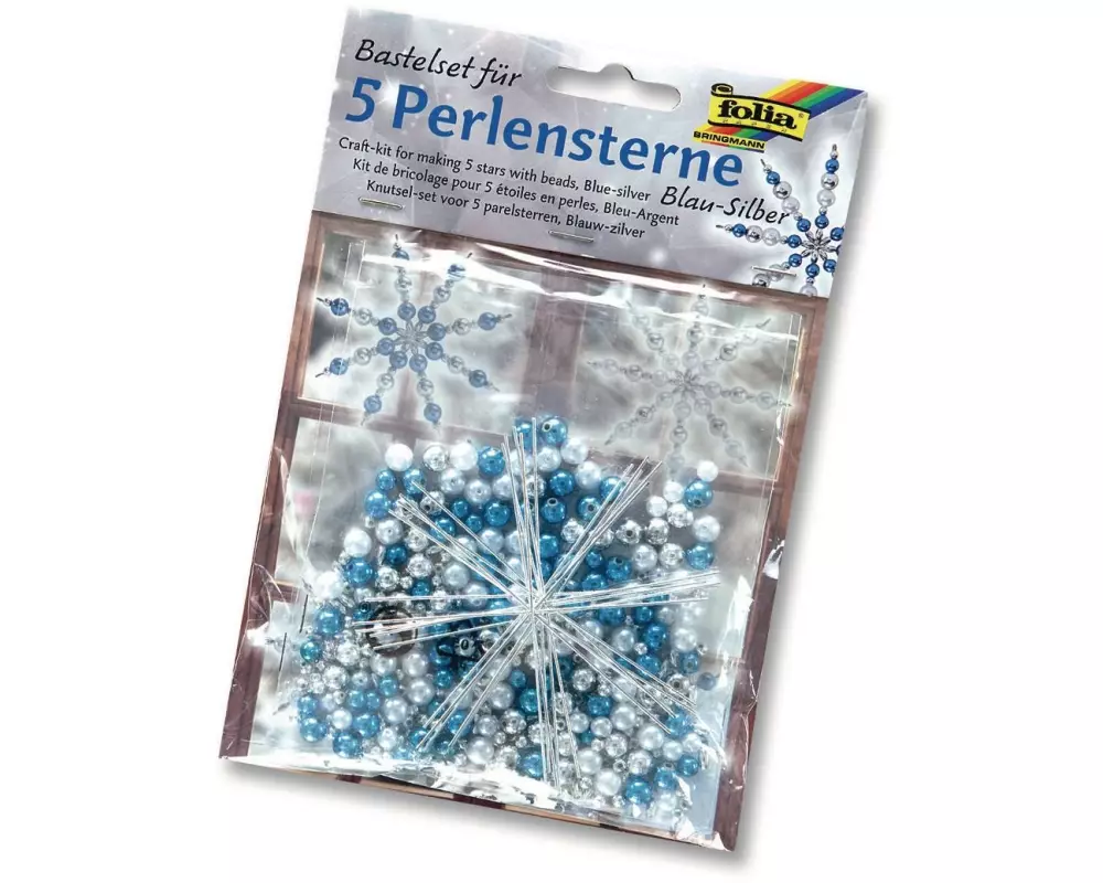 Folia Bastelset 5 Perlensterne