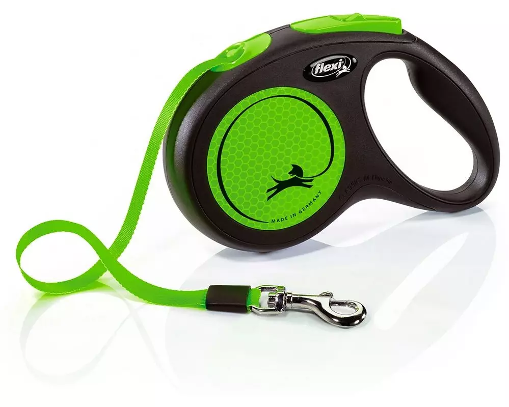 flexi Hundeleine New Neon Grün M, 5 m