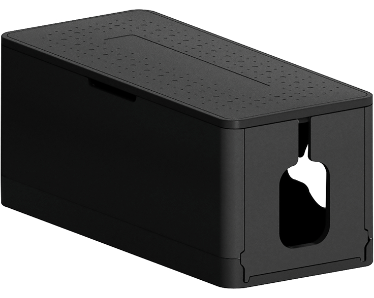 STEFFEN Kabelbox 14x15x34cm 57 00006 SW schwarz