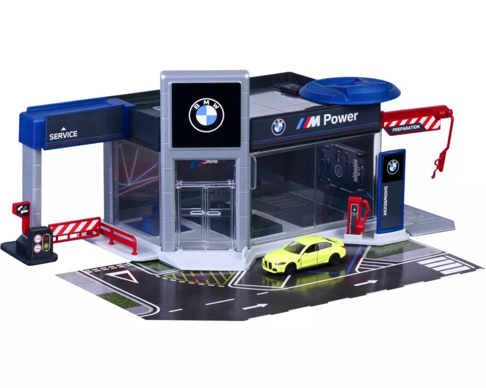 Majorette BMW Showroom Set + 1 Vehicle Kunststoff mehrfarbig