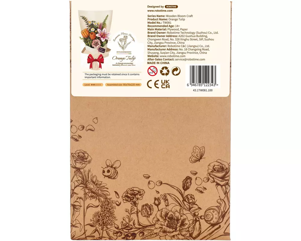 Rolife Bausatz Orange Tulip Orange