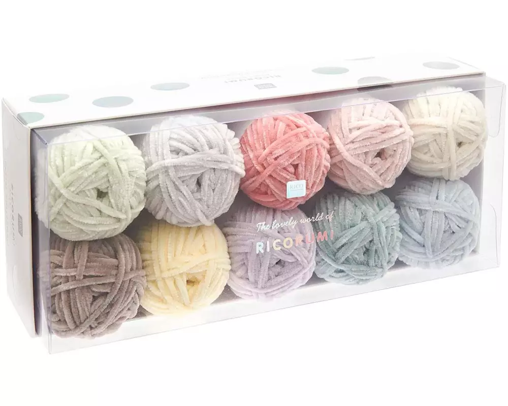 Rico Design Wolle Ricorumi Nilli Nilli Pastell, 10er Set