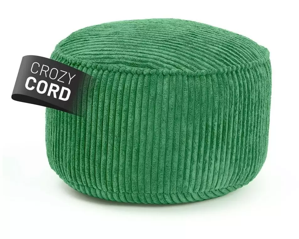 Lumaland Hocker Pouf Cord 50 l, Grün