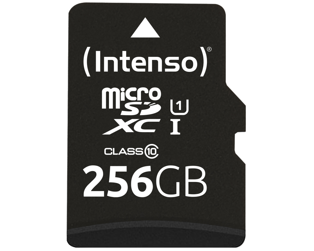 INTENSO Micro SD Secure Digital Cards 3423492 SD Adapter 256GB
