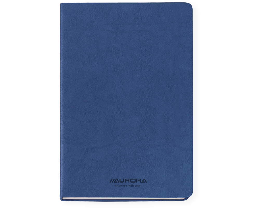 AURORA Notizbuch Softcover A5 2396CAB blau, liniert 192 Seiten