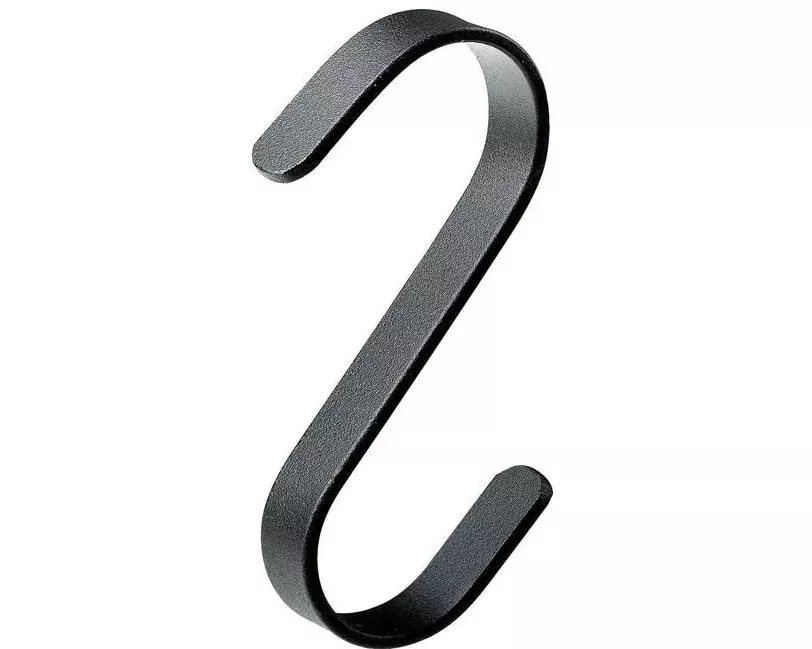 HETTICH S-Haken 75 x 65 x 10 mm Schwarz