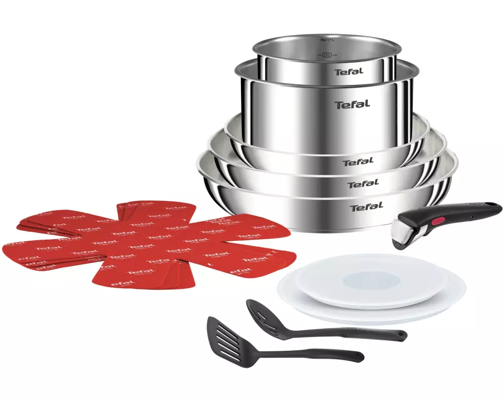 Tefal Kochgeschirr-Set Ingenio Emotion 13-teilig, Edelstahl