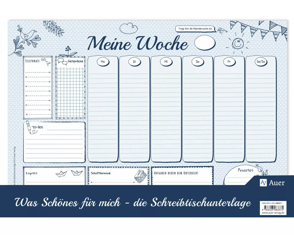 Was Schönes für mich - Schreibtischunterlage A3