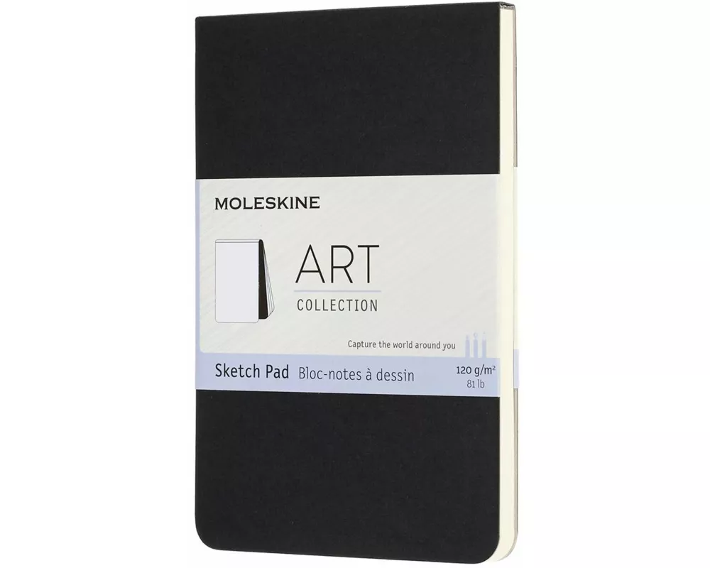 Moleskine Sketch Pad P/A6, 120G-Paper, Cardboard Cover, Black