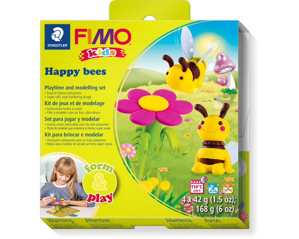 FIMO Kids form&play 4x42g 803427LY Set Happy Bees