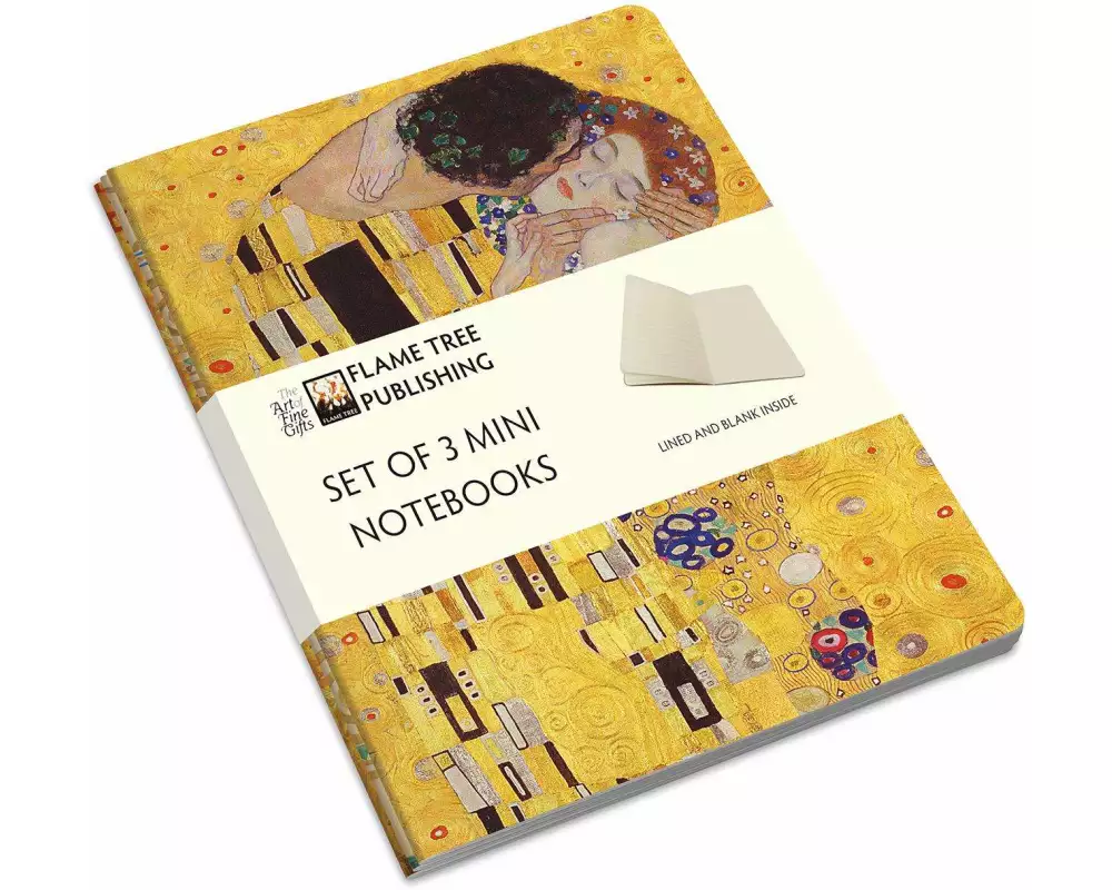 Gustav Klimt Set of 3 Mini Notebooks