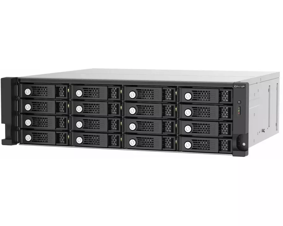 QNAP TL-R1620SEP-RP, 16-bay, 3U, rackmount, SAS 12Gbps, JBOD, expansion enclosure, with SAS expander 12Gbps & SAS/SATA 6Gbps drives