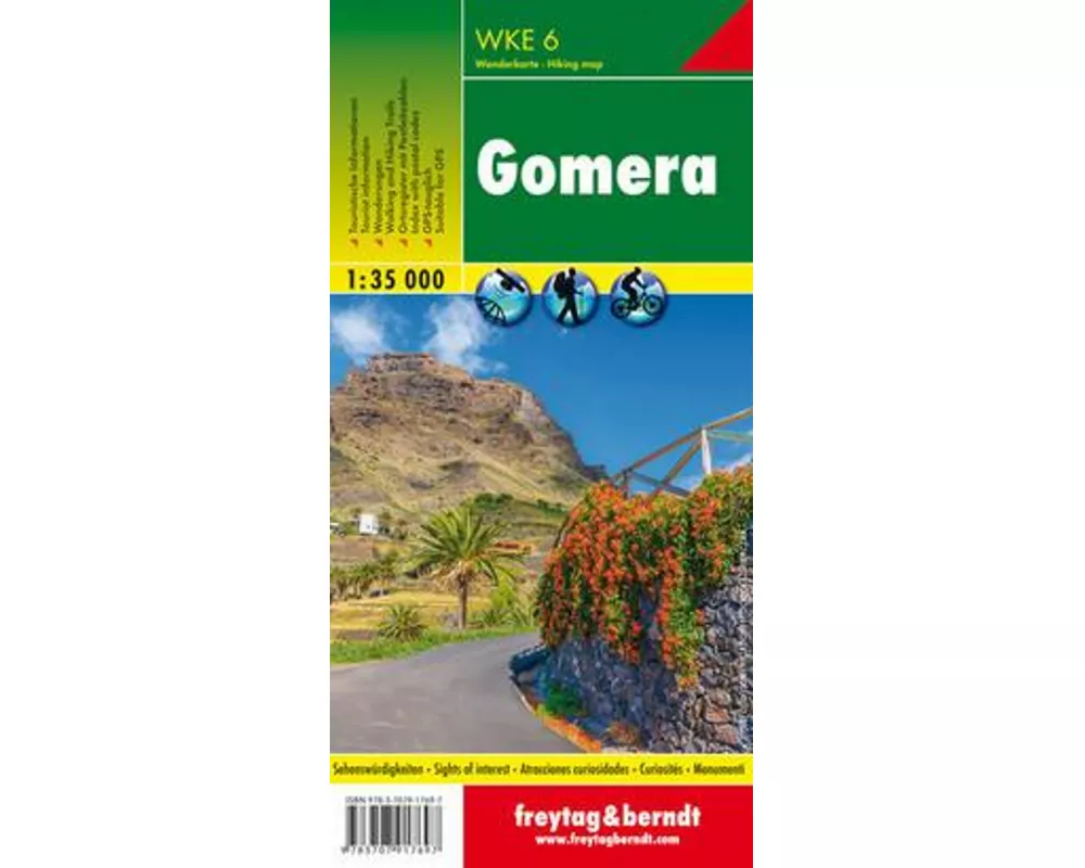 Gomera, Wanderkarte 1:35.000