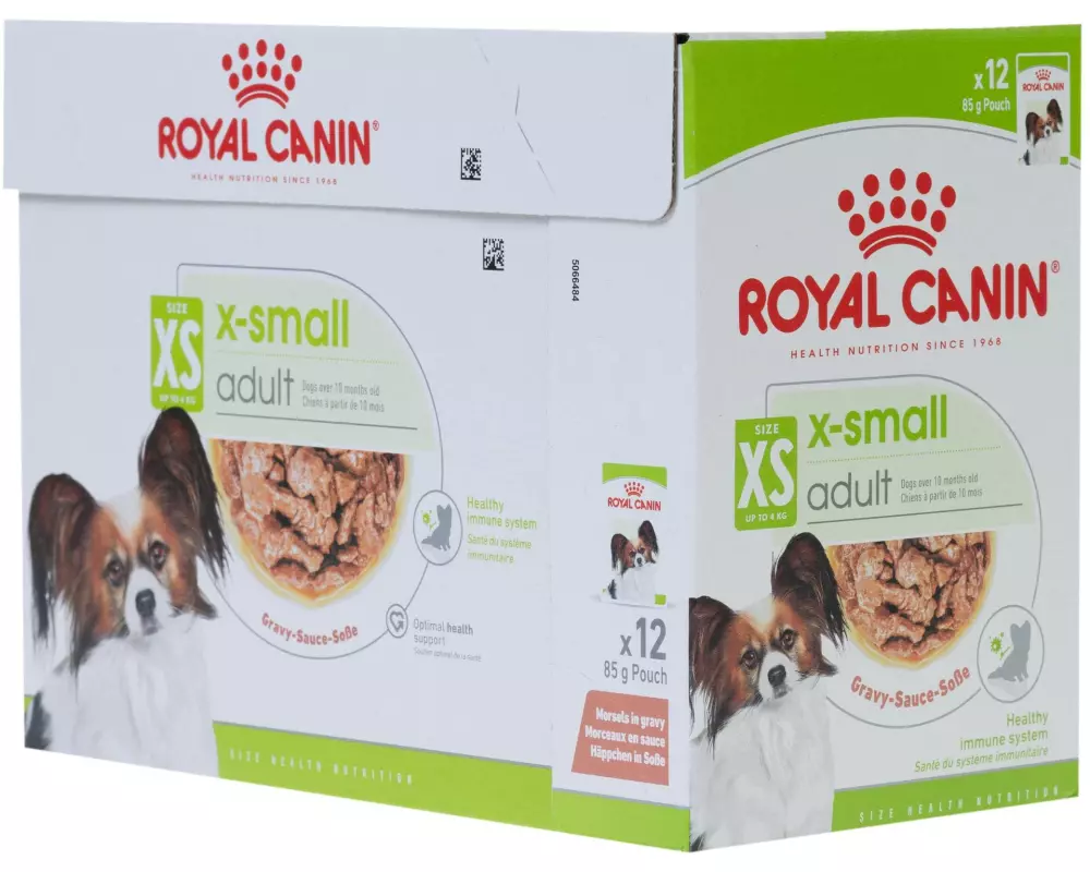 Royal Canin Nassfutter X-Small Adult Häppchen in Sauce, 12 x 85 g