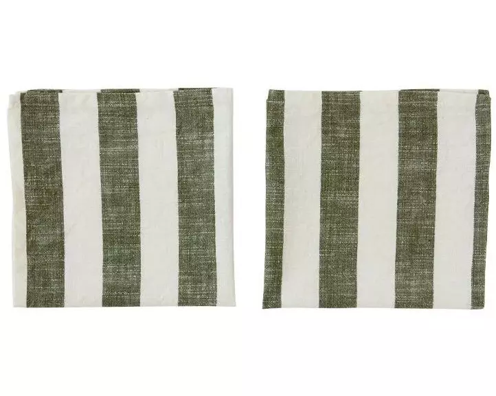 OYOY Stoffserviette Striped 45 cm x 45 cm, 2 Stück
