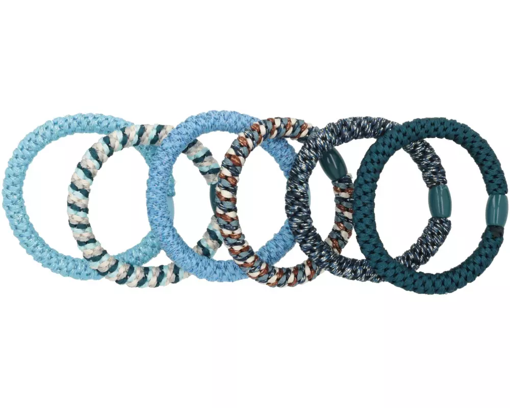 Trisa Accessoires Haargummi Nordic Elastics 6er Blau