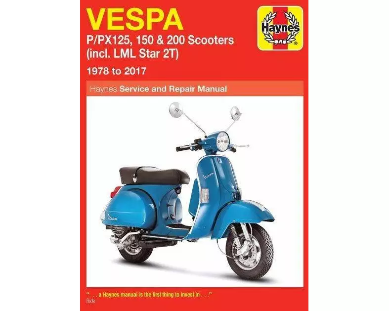 Vespa P/PX125, 150 & 200 Scooters (incl. LML Star 2T) (78-17)