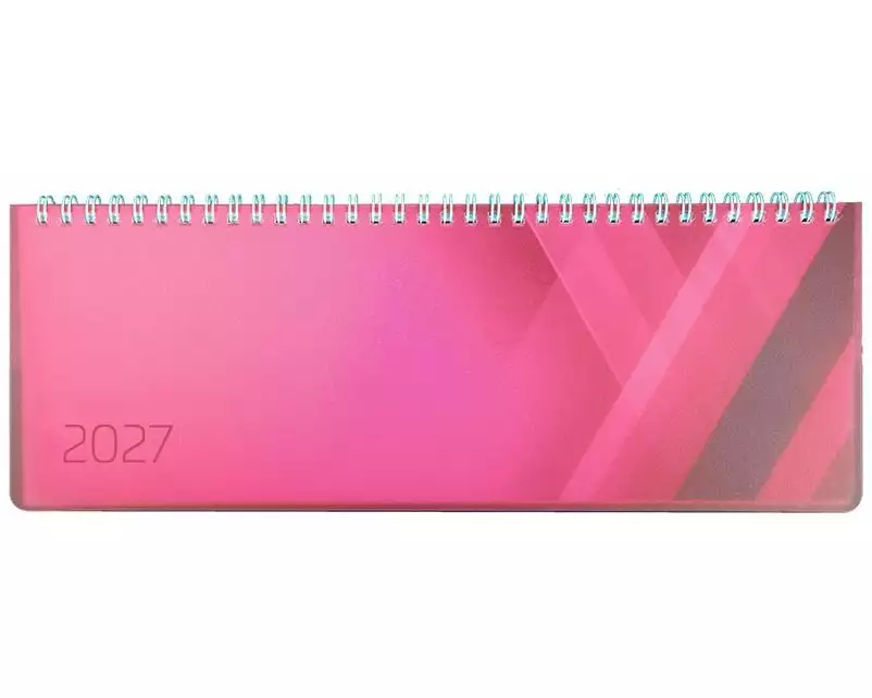 Simplex Tisch-Querkalender Colors 2027 Pink, 290 x 105 mm
