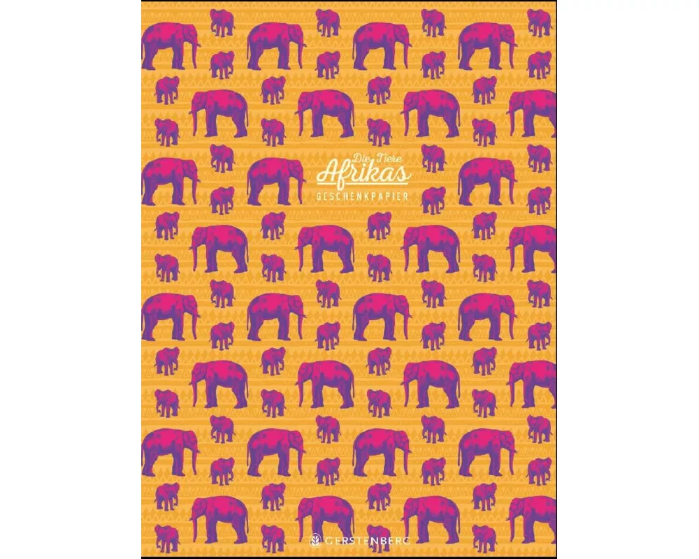 Die Tiere Afrikas Geschenkpapier-Heft Motiv Elefant