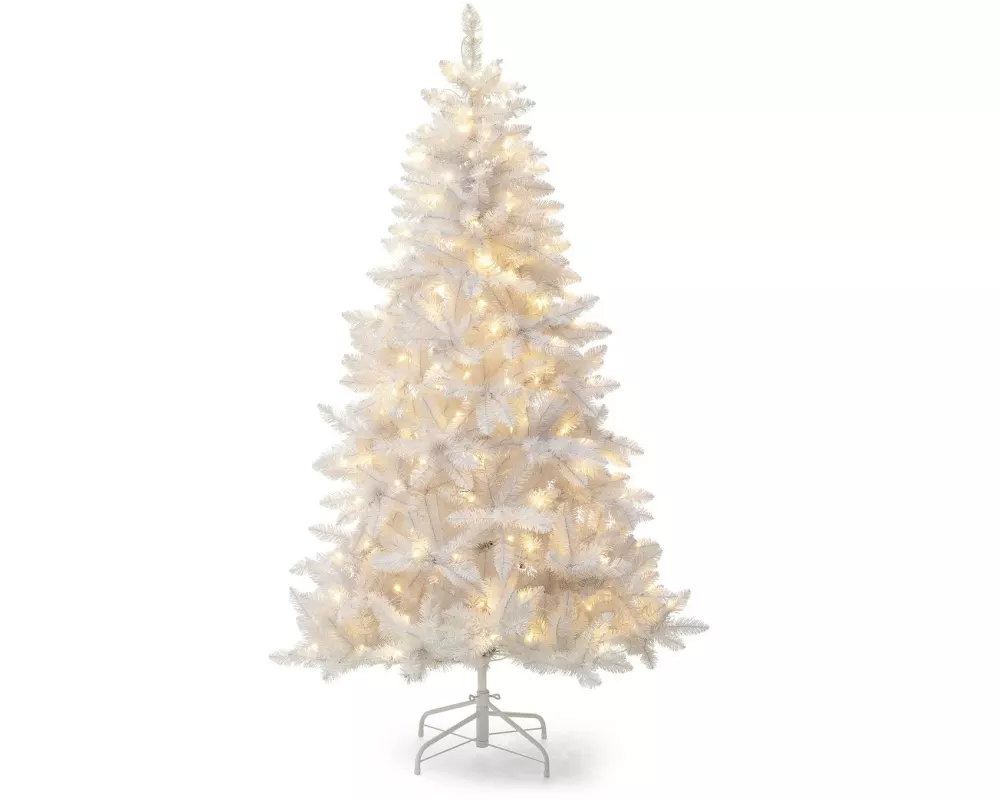 STT Weihnachtsbaum LED White Tree 180 180 LEDs, 180 cm, Weiss