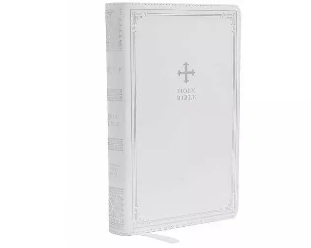 NRSV Catholic Edition Gift Bible, White Leathersoft (Comfort Print, Holy Bible, Complete Catholic Bible, NRSV CE)