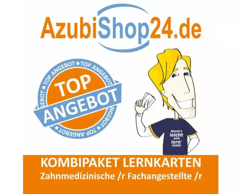 AzubiShop24.de Kombi-Paket Lernkarten Zahnmedizinische /r Fachangestellte /r