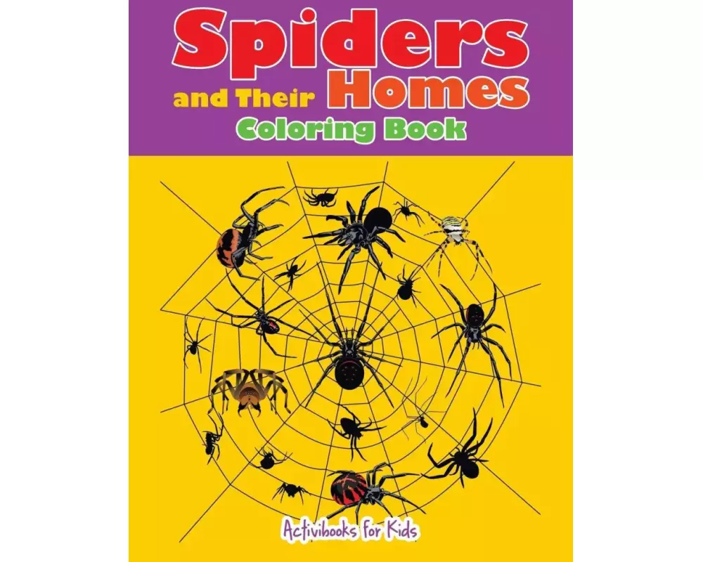 Spiders and Their Homes Coloring Book