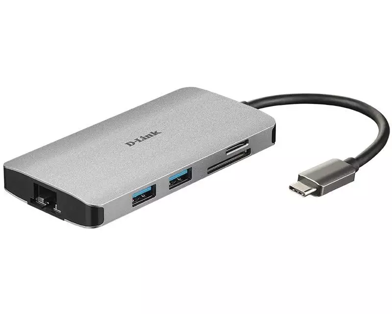D-Link Dockingstation DUB-M810 USB/HDMI/RJ45/Kartenleser/USB‑C Lade