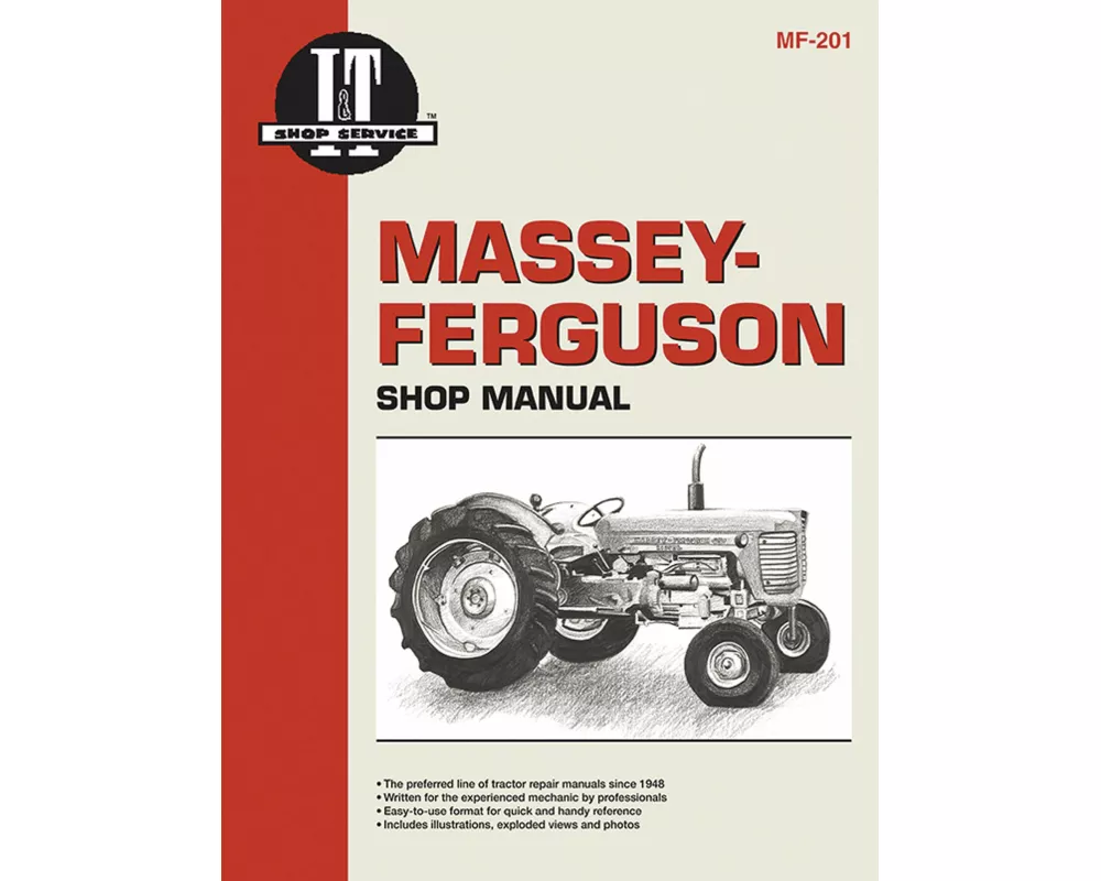 Massey-Ferguson MF65-88 Gas & Diesel, MF Super 90 & 90WR Gas & Diesel, and MF1080-1155 Diesel Tractor Service Repair Manual