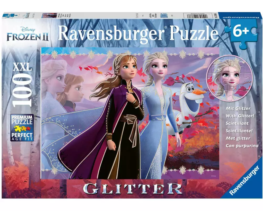 Kinderpuzzle 100 XXL Teile - Disney Die Eiskönigin 2 - Starke Schwestern