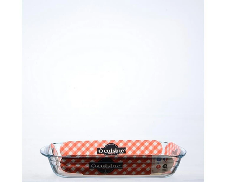 International Cookware Auflaufform 32 x 20 cm Eckig, Transparent