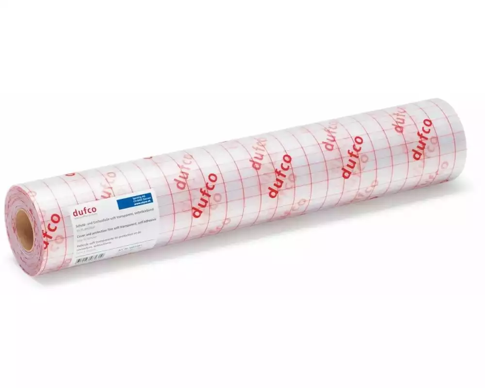 dufco Einbandfolie non permanent 40 x 2500 cm, Transparent