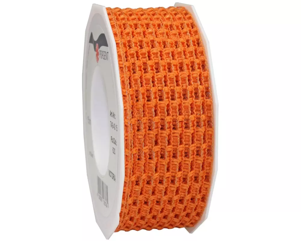 Pattberg Geschenkband Victoria 4 cm x 15 m, Orange