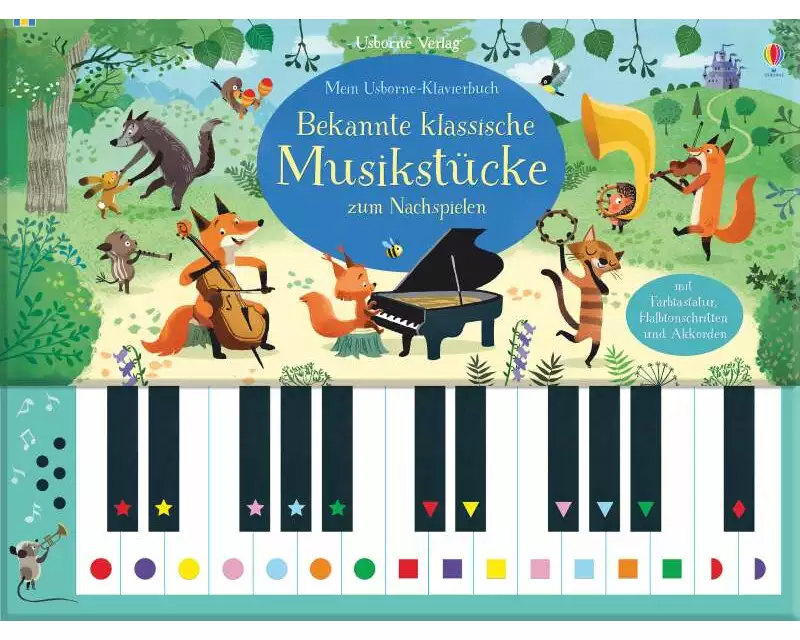 Mein Usborne-Klavierbuch: Bekannte klassische Musikstücke zum Nachspielen