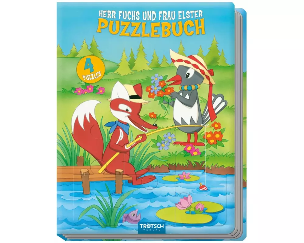 Trötsch Herr Fuchs und Frau Elster Puzzlebuch