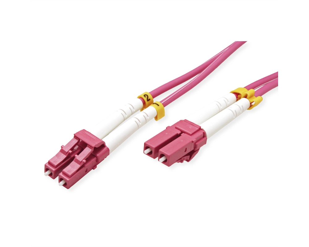 VALUE LWL-Kabel 50/125µm OM4, LC/LC, LSOH, violett, 3 m