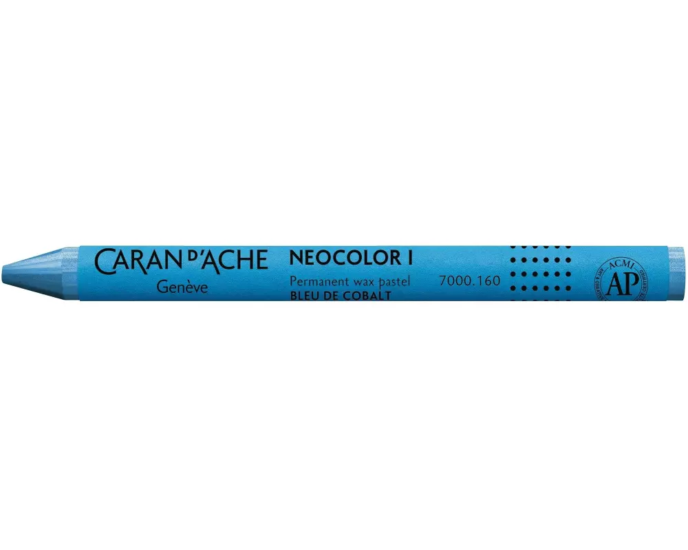 Caran d'Ache Wachsmalstifte Neocolor 1 wasserfest Kobaltblau