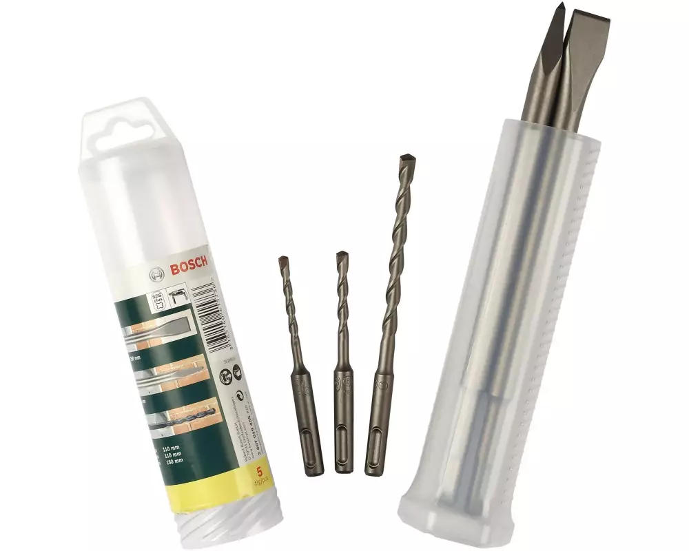 Bosch Meissel- und Hammerbohrer-Set, 5-teilig