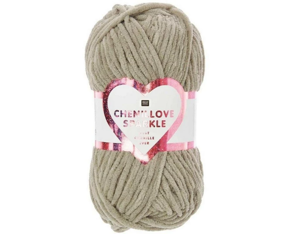 Rico Design Wolle Rico Chenillove Sparkle Taupe
