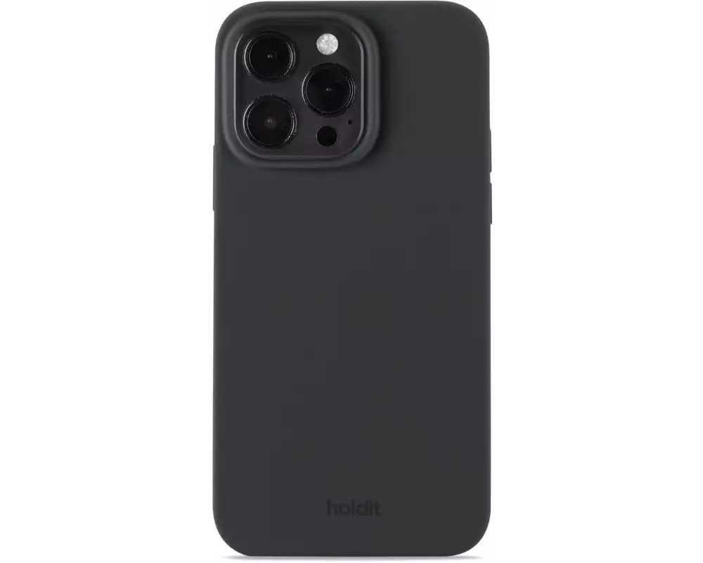 Holdit Back Cover Silicone iPhone 15 Pro Max Schwarz