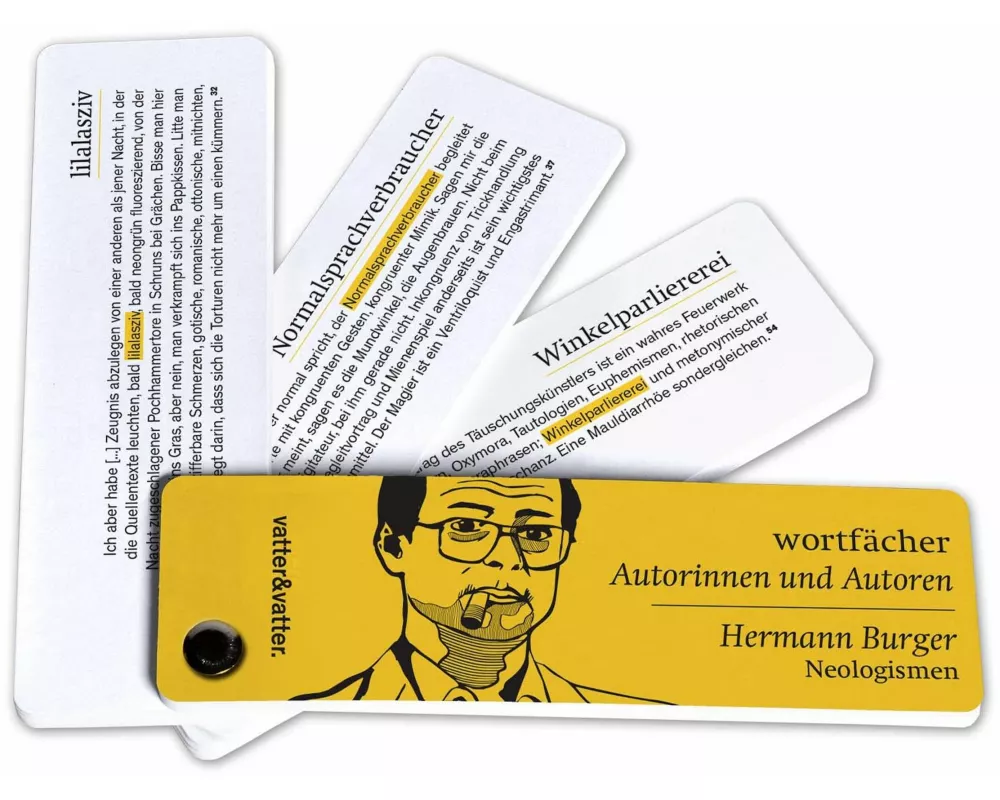 Wortfächer Hermann Burger