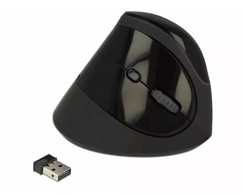 Delock Ergonomische Maus 12599 USB kabellos