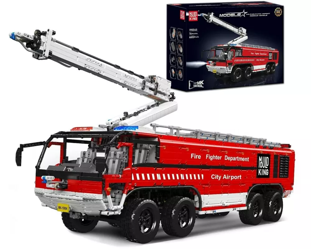 Mould King Flughafenrettung Feuerwehrfahrzeug