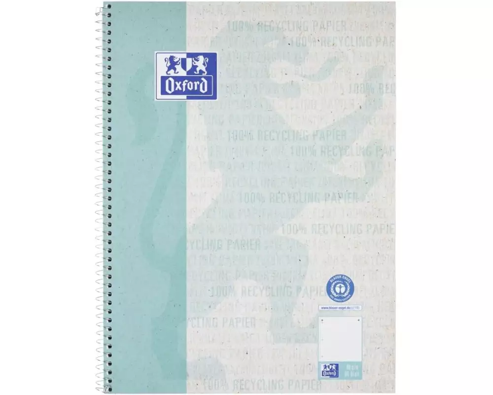 Oxford Notizbuch Collegeblock punktkariert, A4+, Blau